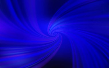 Eğri çizgileri olan koyu mavi vektör arkaplanı.