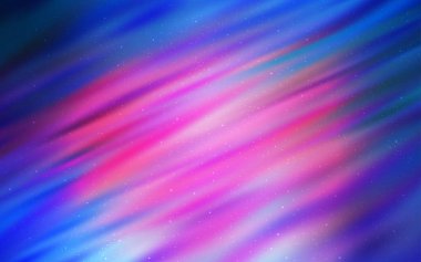 Açık mavi, uzay yıldızları ile kırmızı vektör şablonu.