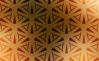 Koyu turuncu vektör düzen hatları, üçgen ile.