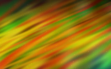 Koyu Yeşil, Kozmik yıldızlarla sarı vektör düzeni.