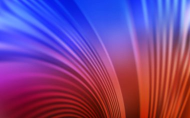 Açık Mavi, kıvrımlı çizgileri olan kırmızı vektör deseni.