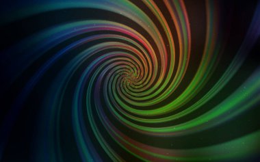 Koyu Yeşil, Gökada yıldızları ile kırmızı vektör arka plan.