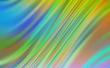 Açık mavi, Samanyolu yıldızlar ile yeşil vektör doku.