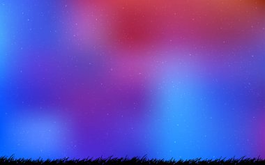 Açık Mavi, Samanyolu yıldızile kırmızı vektör doku.