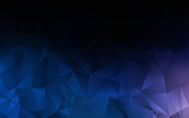 Koyu mavi vektör degrade üçgenler şablonu.