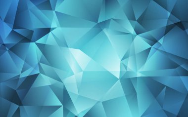 Açık BLUE vektör çokgen arkaplan.