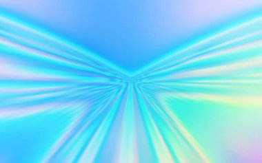 Açık Mavi, bükülmüş çizgilerle yeşil vektör dokusu.