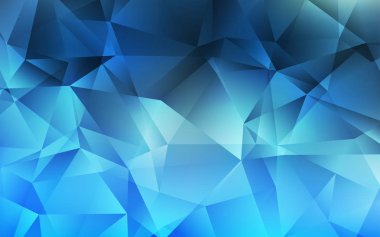 Açık BLUE vektör çokgen arkaplan.