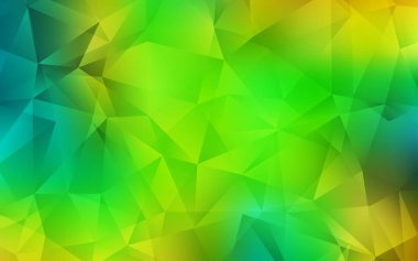 Açık yeşil, sarı vektör soyut mozaik arka plan.
