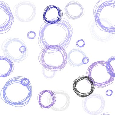 Açık Mavi, Küreler ile Kırmızı vektör dikişsiz desen.