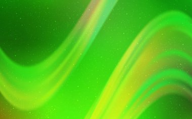 Işık yeşil vektör doku ile Samanyolu yıldız.