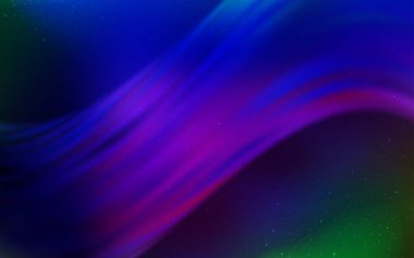 Kozmik yıldız düzeniyle karanlık çok renkli vektör.