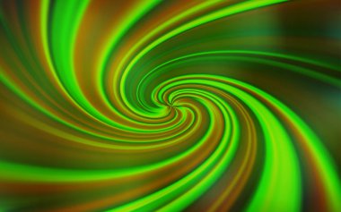 Bükülmüş çizgiler ile açık yeşil vektör deseni.