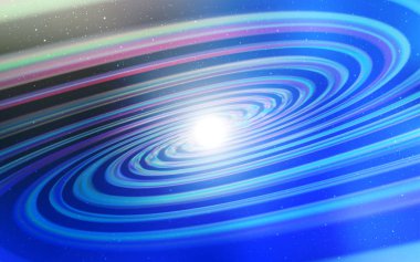 Kozmik Yıldızlar ile açık mavi vektör düzeni.