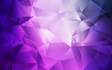 Açık Mor, Pembe vektör çokgen arkaplan.