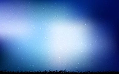 Koyu mavi vektör düzen kozmik yıldız ile.