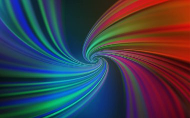 Açık Mavi, eğri çizgili kırmızı vektör arkaplanı.