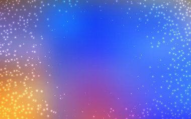 Işık çok renkli vektör şablon alan yıldız.
