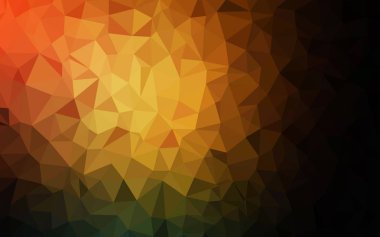 Koyu Turuncu vektör üçgen arkaplan.