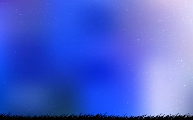 Hafif pembe, mavi vektör arka plan gökada yıldız ile.