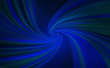 Kavisli çizgilere sahip koyu mavi vektör arka planı.