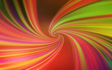 Açık Kırmızı, Eğri çizgilerle sarı vektör düzeni.