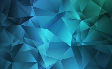 Açık Mavi, Yeşil vektör parlayan üçgen zemin.