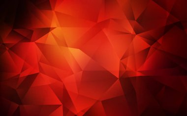 Koyu kırmızı parlayan üçgen düzen vektör.