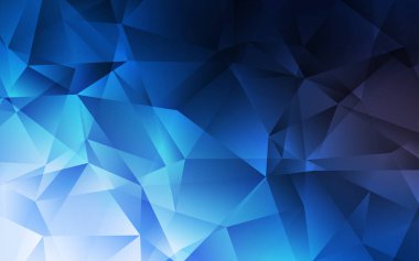 Koyu mavi vektör soyut mozaik arkaplan.