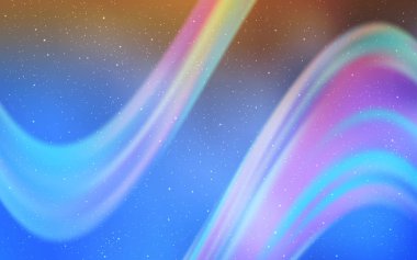 Açık Mavi, Kozmik yıldızlarla sarı vektör düzeni.