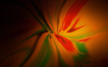 Eğri çizgileri olan koyu turuncu vektör arkaplanı.