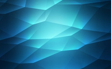 Kristallerle, üçgenlerle hafif BLUE vektör şablonu.