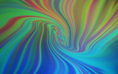 Koyu mavi vektör arka plan gökada yıldız ile.