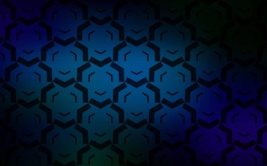 Eğri çizgileri olan koyu mavi vektör arkaplanı.