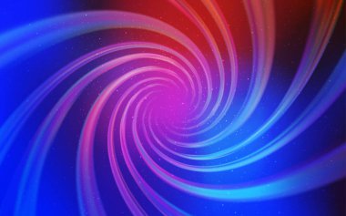 Açık mavi, astronomik yıldızlar ile kırmızı vektör arka plan.