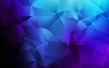 Koyu mavi vektör degrade üçgenler doku.