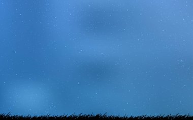 Gökada yıldız ışık mavi vektör arka plan.