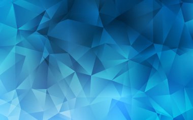 Hafif mavi vektör düşük Poli arka plan.