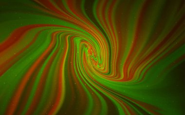 Koyu Yeşil, Samanyolu yıldızsarı vektör doku.