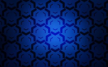 Bükülmüş çizgileri olan koyu mavi vektör şablonu.