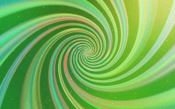 Kozmik Yıldızlar ile açık yeşil vektör düzeni.