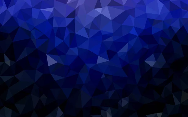 Dunkelblauer Vektor-Polygon abstrakter Hintergrund. — Stockvektor