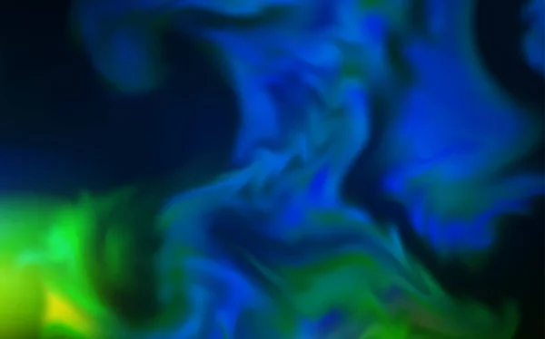 Azul Oscuro, Verde vector difuminado brillo plantilla abstracta . — Vector de stock