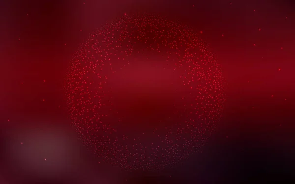 Mise en page vectorielle rouge foncé avec étoiles cosmiques . — Image vectorielle