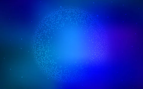 Licht blauwe vector layout met kosmische sterren. — Stockvector