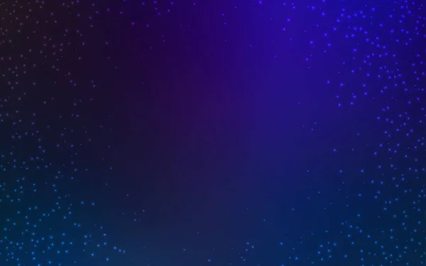 Textura vectorial azul oscuro con estrellas de la vía láctea . — Vector de stock