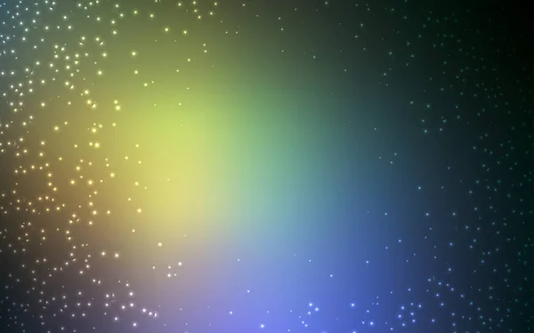Azul claro, fondo vectorial amarillo con estrellas astronómicas . — Archivo Imágenes Vectoriales