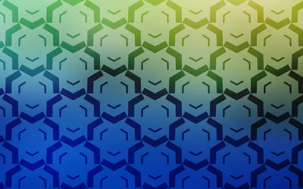 Açık Mavi, bükülmüş çizgilerle yeşil vektör düzeni.