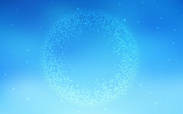 Modèle vectoriel bleu clair avec étoiles spatiales . — Image vectorielle