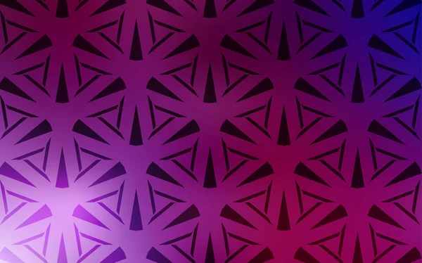 Темно-фиолетовый, розовый вектор фон с линиями, треугольники. — стоковый вектор